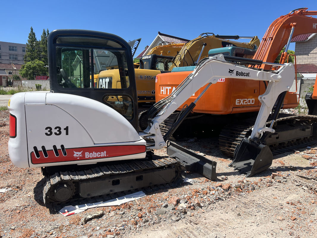 Excavadora mini Bobcat 331 Pequeña excavadora de hoyos de postes de segunda mano