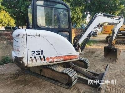 Excavadora mini Bobcat 331 Pequeña excavadora de hoyos de postes de segunda mano