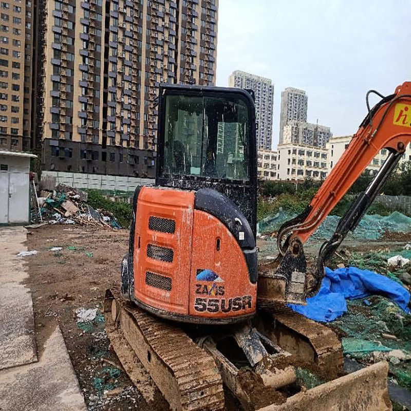 Excavadora japonesa de segunda mano Hitachi ZX55/ Usada Hitachi ZX55 ZX40 ZX60 Excavadora a la venta en buen estado de funcionamiento en shang