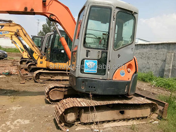 Hitachi en stock Usado Hitachi 55 mini excavadora para la venta de segunda mano Hitachi 55 excavadora pequeña en buenas condiciones