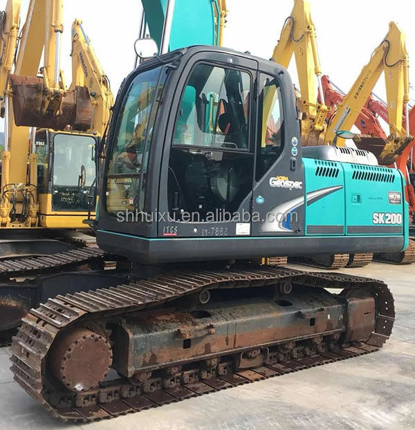 Kobelco SK200 Excavadora de segunda mano más vendida Kobelco SK200/Máquina de excavación de buena calidad Kobelco SK200 para la venta