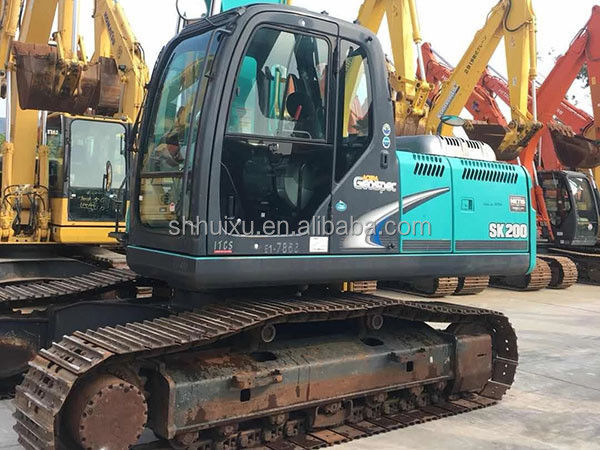 Kobelco SK200 Excavadora de segunda mano más vendida Kobelco SK200/Máquina de excavación de buena calidad Kobelco SK200 para la venta