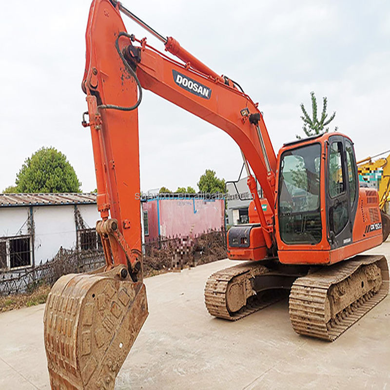 Excavadora de segunda mano de calidad DOOSAN DX150 con precio bajo a la venta/máquina de excavación de rastreo hidráulico usada Doosan DX150