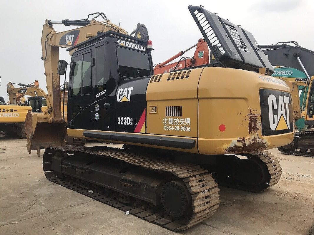 Excavadora usada máquina de orugas CAT323 en venta en buen estado, buen precio excavadora usada