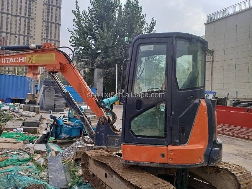 Hitachi en stock Usada Hitachi EX55 mini excavadora para la venta de segunda mano Hitachi mini excavadora EX55 en buenas condiciones