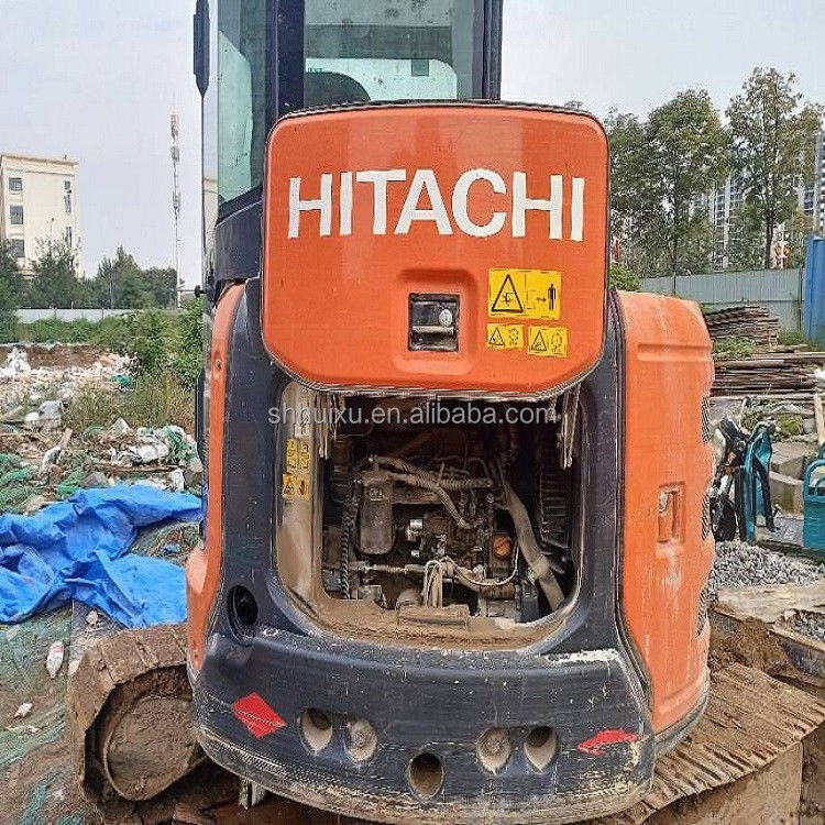 Hitachi en stock Usada Hitachi EX55 mini excavadora para la venta de segunda mano Hitachi mini excavadora EX55 en buenas condiciones