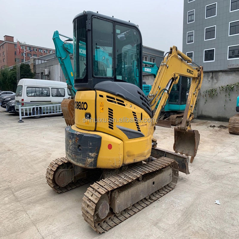 Excavadora de rastreo hidráulica usada Kobelco35SR, mini de segunda mano de alta calidad excavadora KOBELCO35SR precio barato