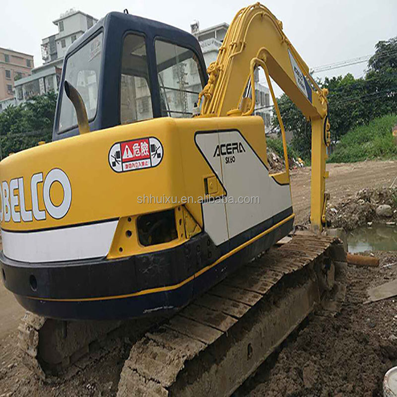 Excavadora de excavadora hidráulica usada Kobelco60-3, mini de segunda mano de alta calidad excavadora KOBELCO60-3 precio barato
