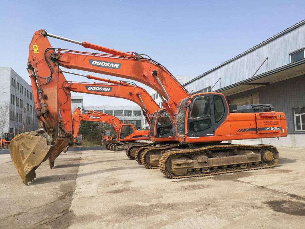 Venta caliente Doosan Excelente calidad Excavadora de segunda mano de rasca hidráulica DOOSAN DX345 origen de Corea/máquina de excavación usada mejor vendida buen precio