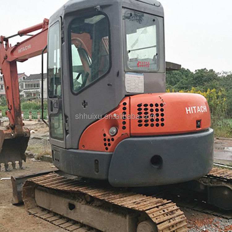 Hitachi en stock Mini excavadora japonesa usada HITACHI 55 a la venta/Excavadora de segunda mano pequeña de rastreo en buen estado HITACHI 55