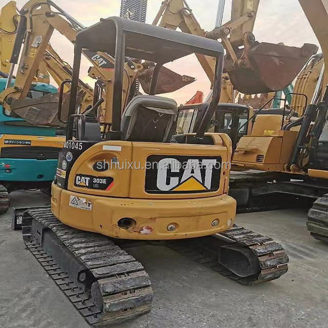 Usado de segunda mano de buena calidad Mini excavadora de rastreador usado CAT303E 3T Usado lagartija máquina de excavación lagartija en stock
