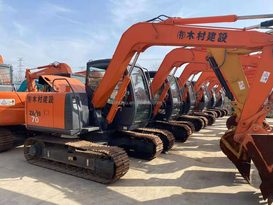 Hitachi en stock Mini excavadora japonesa usada HITACHI 70 a la venta/excavadora de segunda mano pequeña de rastreo en buen estado HITACHI 70