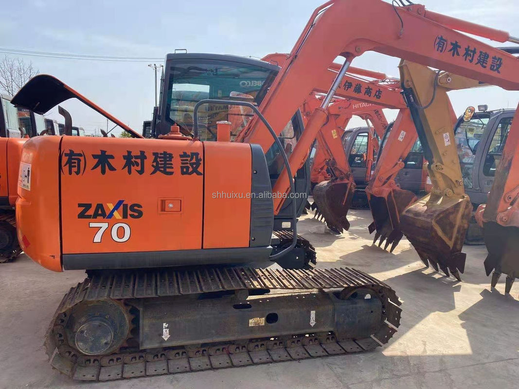 Hitachi en stock Mini excavadora japonesa usada HITACHI 70 a la venta/excavadora de segunda mano pequeña de rastreo en buen estado HITACHI 70