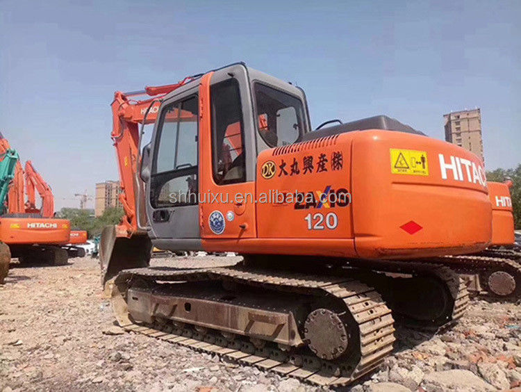 Hitachi venta caliente de segunda mano Excavadora de rastreo HITACHI 120 en buen estado Máquina de excavación usada para la venta
