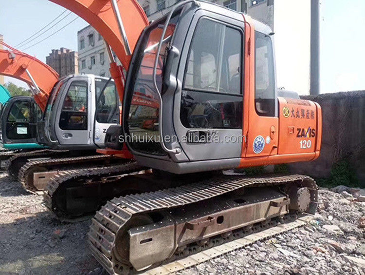 Hitachi venta caliente de segunda mano Excavadora de rastreo HITACHI 120 en buen estado Máquina de excavación usada para la venta