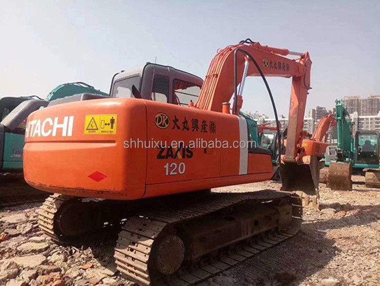 Hitachi venta caliente de segunda mano Excavadora de rastreo HITACHI 120 en buen estado Máquina de excavación usada para la venta