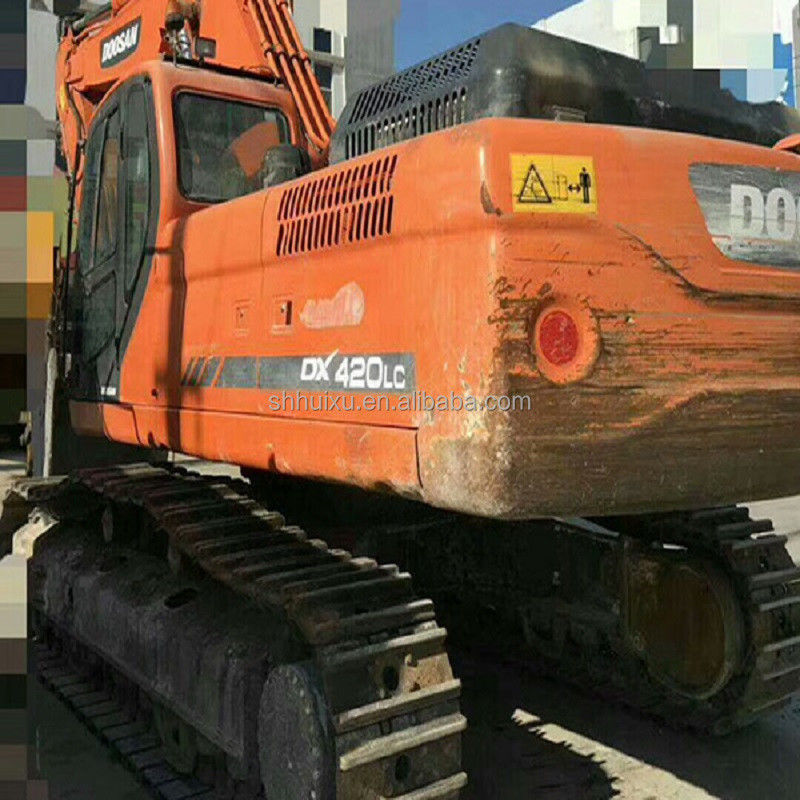 Venta caliente de Doosan de alta calidad de segunda mano excavadora hidráulica de rastreo DOOSAN DX420 origen de Corea máquina de excavación usada buen precio
