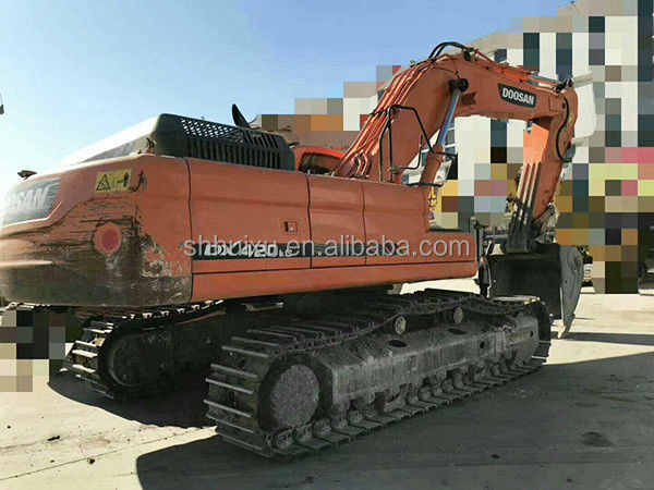 Venta caliente de Doosan de alta calidad de segunda mano excavadora hidráulica de rastreo DOOSAN DX420 origen de Corea máquina de excavación usada buen precio