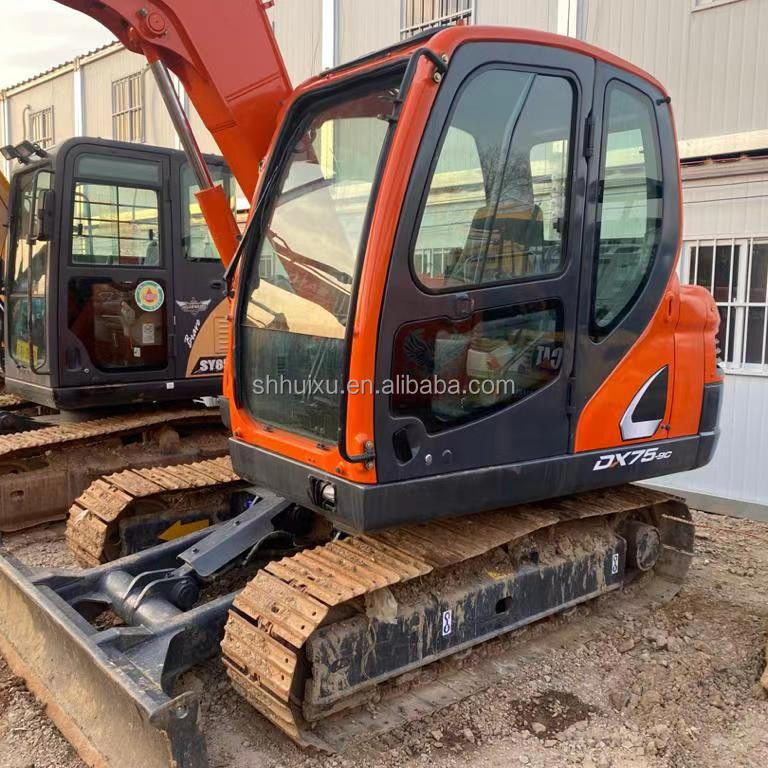 Originario de Corea mini excavadora usada Doosan75 máquina de construcción de calidad/Excavadora de segunda mano hidráulica DOOSAN75 venta caliente