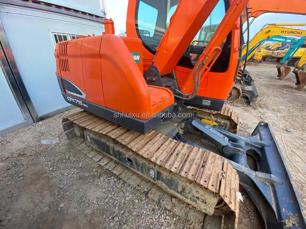 Originario de Corea mini excavadora usada Doosan75 máquina de construcción de calidad/Excavadora de segunda mano hidráulica DOOSAN75 venta caliente