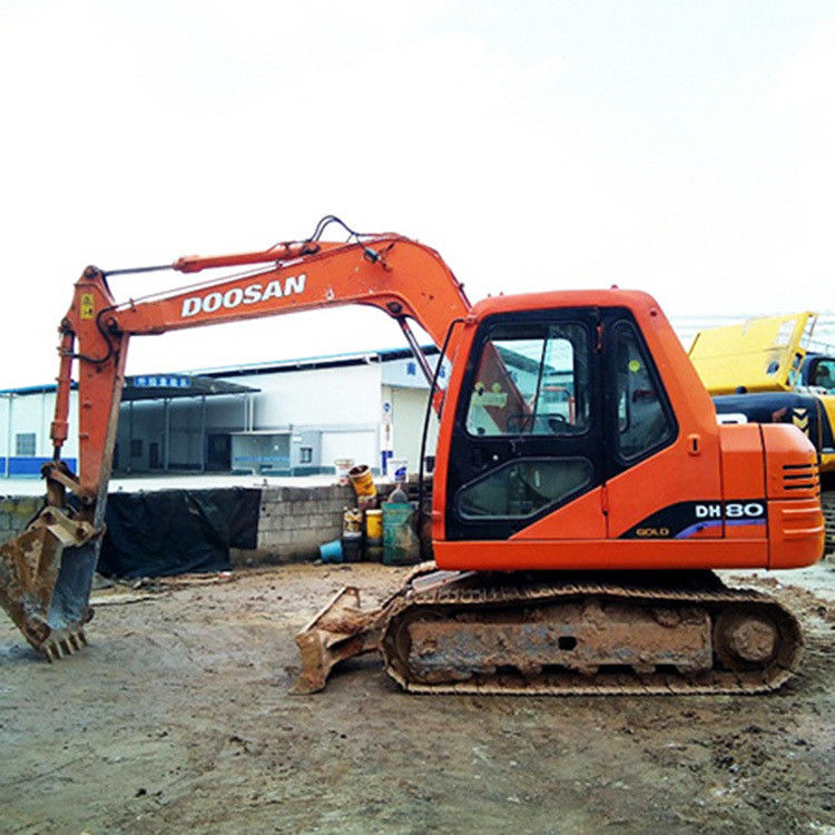 Excavadora de segunda mano de 8 toneladas Doosan DX80 modelo usado 80 mini proyecto de trabajo DX80 para la venta