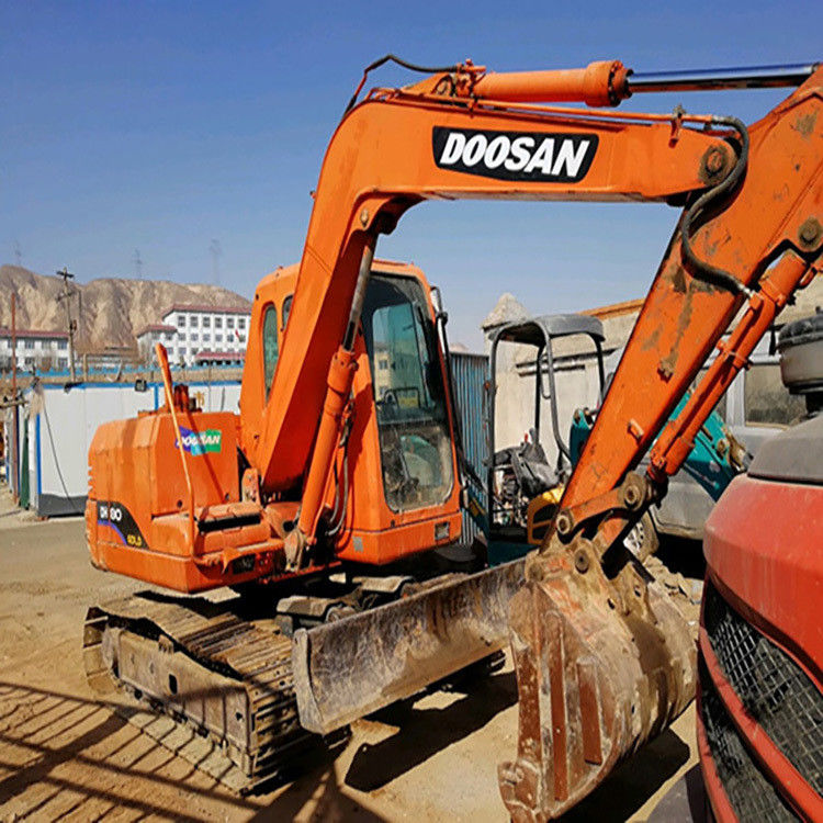 Excavadora de segunda mano de 8 toneladas Doosan DX80 modelo usado 80 mini proyecto de trabajo DX80 para la venta