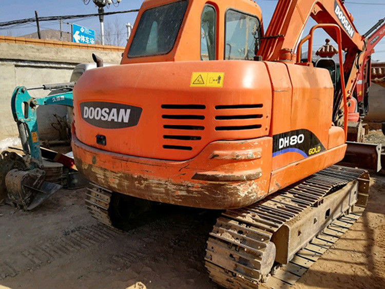 Excavadora de segunda mano de 8 toneladas Doosan DX80 modelo usado 80 mini proyecto de trabajo DX80 para la venta