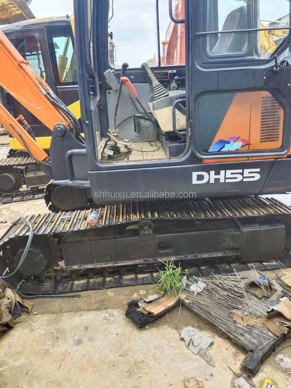 Venta caliente de Doosan Mini excavadora usada doosan ex55 de segunda mano excavadora hidráulica de rastreo DOOSAN DH55 origen de Corea