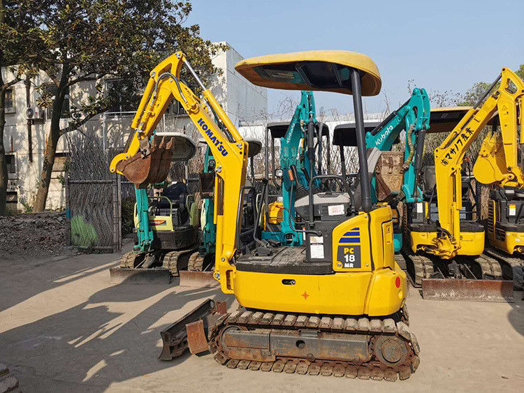 mini usado komatsu pc18 excavadora pc 18 excavadora de 1,8 toneladas pc18mr motor diesel Japón buen rendimiento