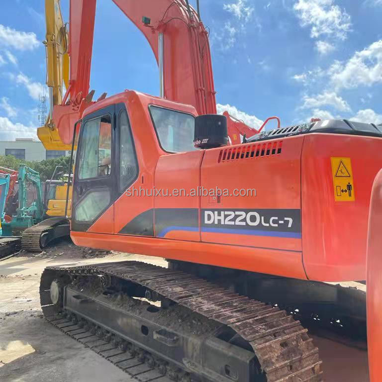 Venta caliente de Doosan excavadora usada doosan DH220lc/máquina de excavación usada Doosan DH220-7 origen de Corea para la venta