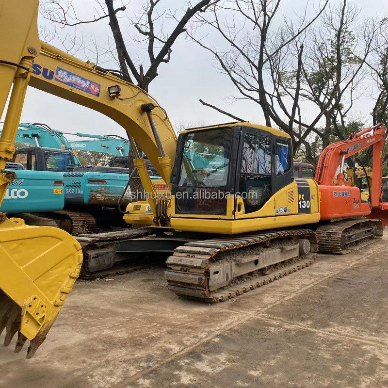 Komatsu Excavadora de rastreador barata PC130 mini usada Komatsu máquina de excavación de segunda mano Komatsu Excavadora