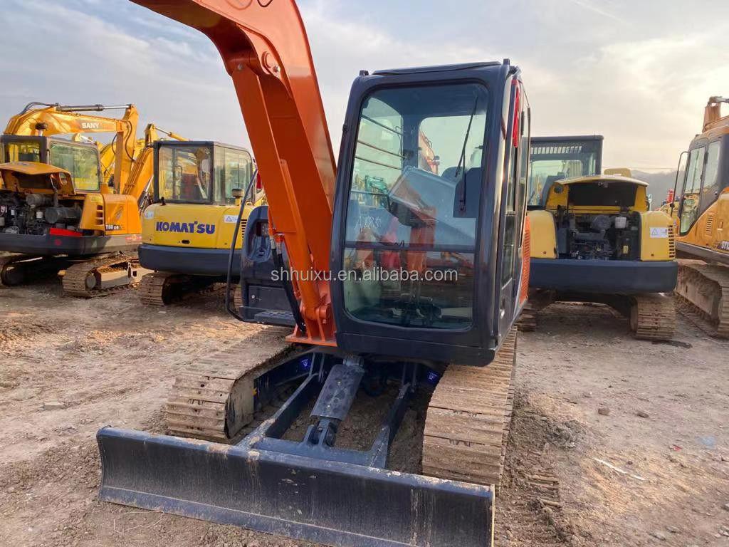 Hitachi en stock Hitachi ex60 japonés excavadora usada venta/Excavadora de segunda mano hidráulica Excavadora de rastreo en buen estado HITACHI 60