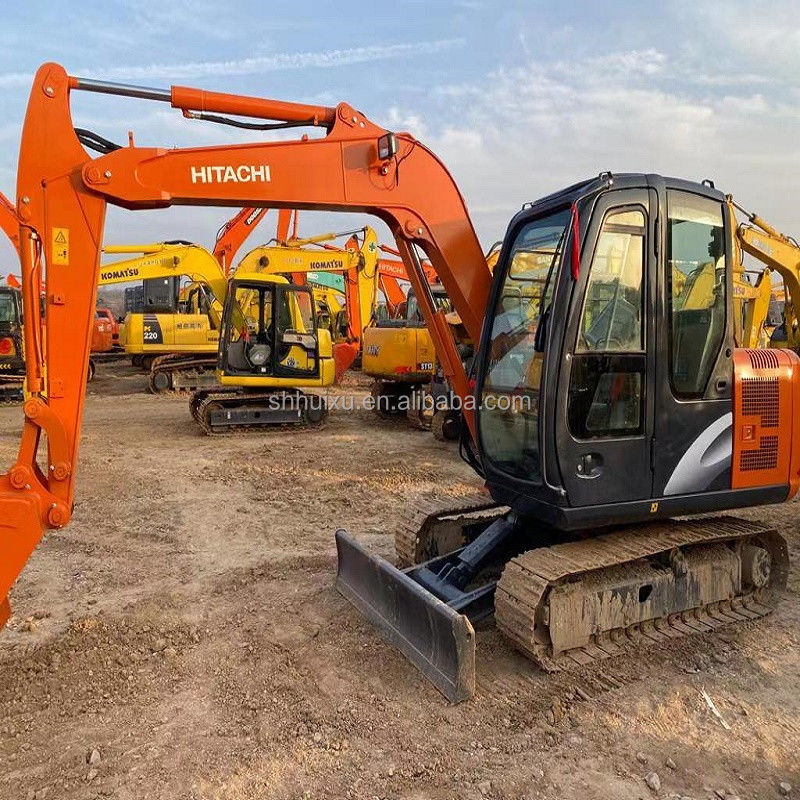 Hitachi en stock Hitachi ex60 japonés excavadora usada venta/Excavadora de segunda mano hidráulica Excavadora de rastreo en buen estado HITACHI 60