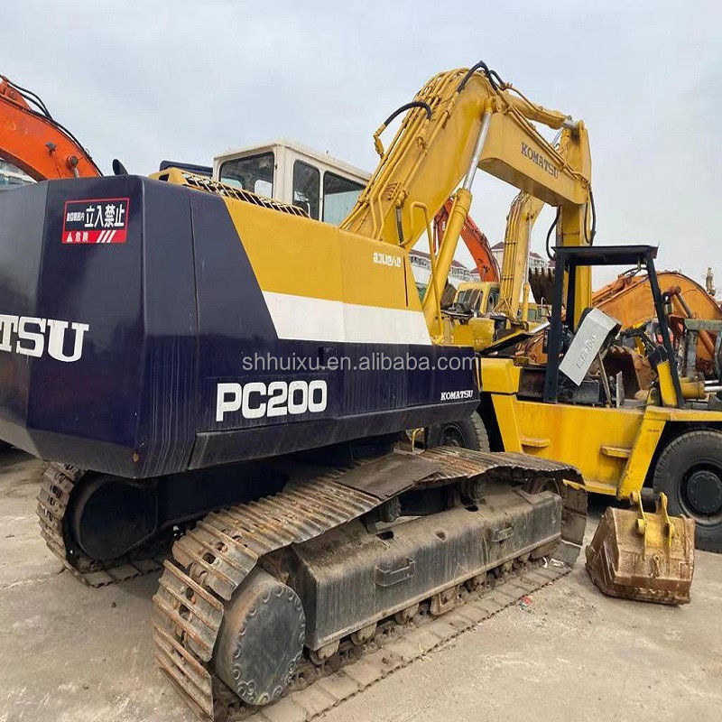 Komatsu Excavadora usada PC200-7 máquina de excavación de segunda mano Japón origen para la venta Komatsu Excavadora