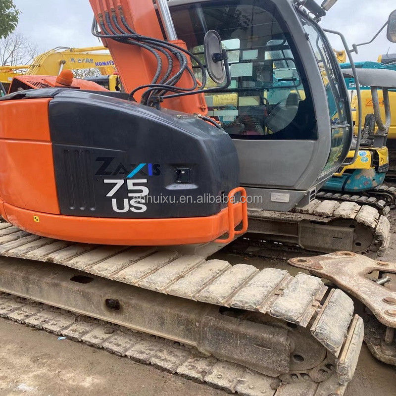 Venta caliente de Hitachi excavadora usada Hitachi ex75ur / de segunda mano Excavadora de rastreo pequeño en buen estado HITACHI 75