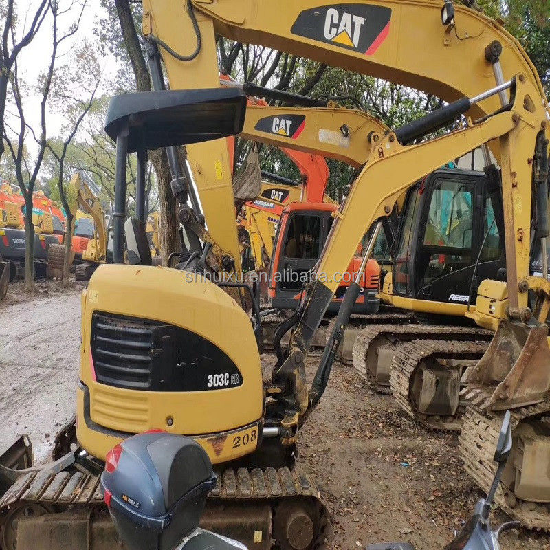 Excavadora usada en buen estado CAT303C precio razonable para la venta / de segunda mano Excavadora japonesa CAT303C