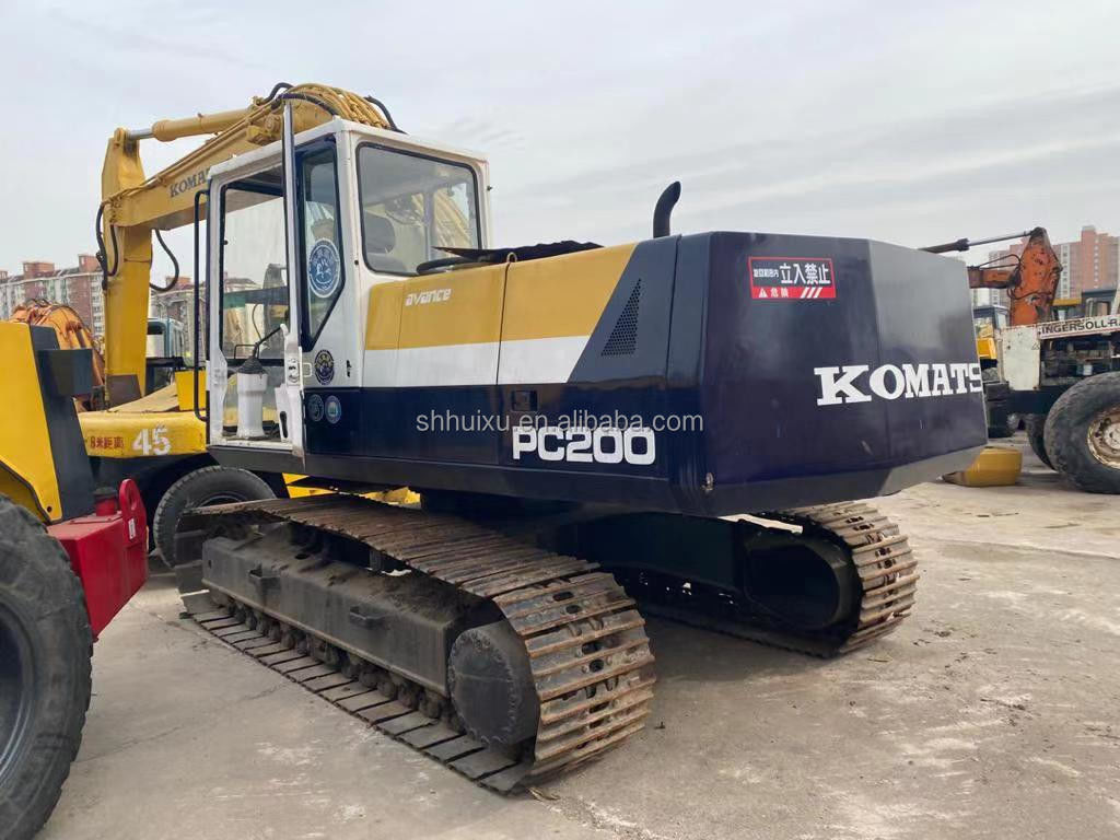 Komatsu Excavadora usada PC200-7 máquina de excavación de segunda mano Japón origen para la venta Komatsu Excavadora