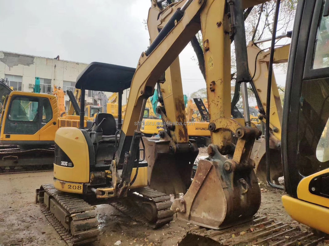 Excavadora usada en buen estado CAT303C precio razonable para la venta / de segunda mano Excavadora japonesa CAT303C