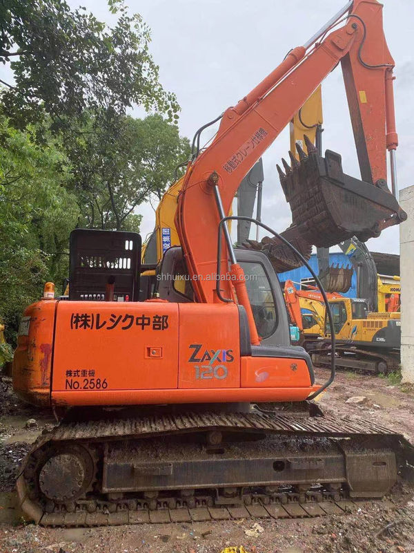 Hitachi venta caliente máquina de excavación usada japonesa HITACHI 120 para la venta de segunda mano hidráulica Excavadora de rastreo en buen estado