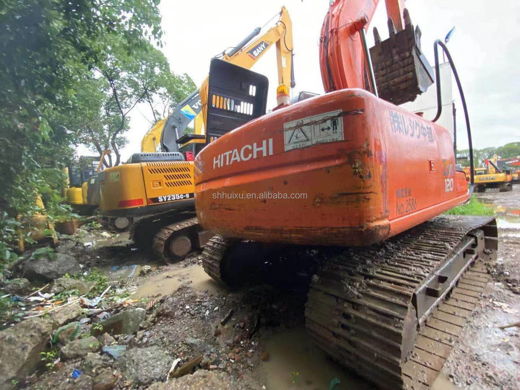 Hitachi venta caliente máquina de excavación usada japonesa HITACHI 120 para la venta de segunda mano hidráulica Excavadora de rastreo en buen estado