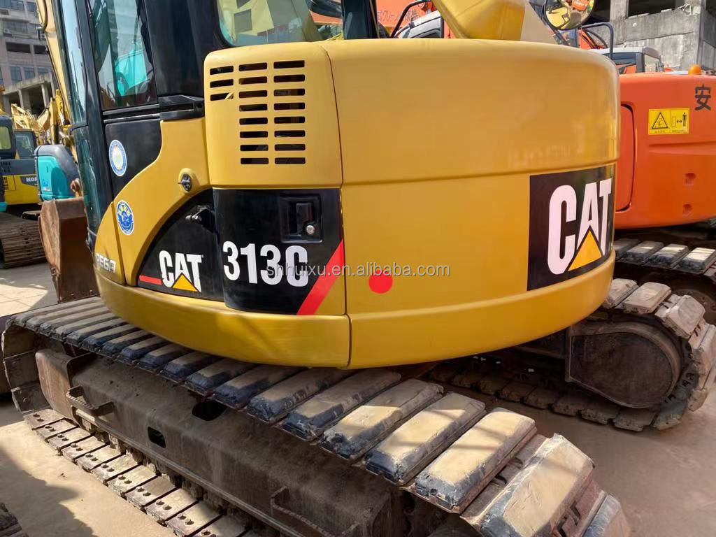 excavadoras usadas cat313/ excavadora hidráulica de arrastrador precio bajo máquina de excavación usada CAT313C en buen estado para la venta