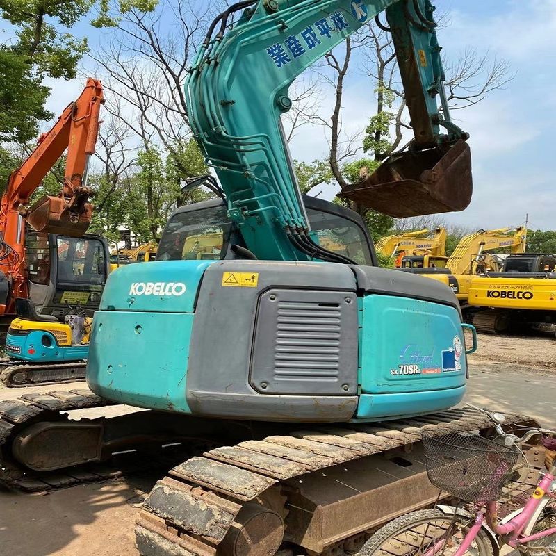Excavadora Kobelco usada SK70SR Mini excavadoras Kobelco 7 toneladas Excavadora para la venta