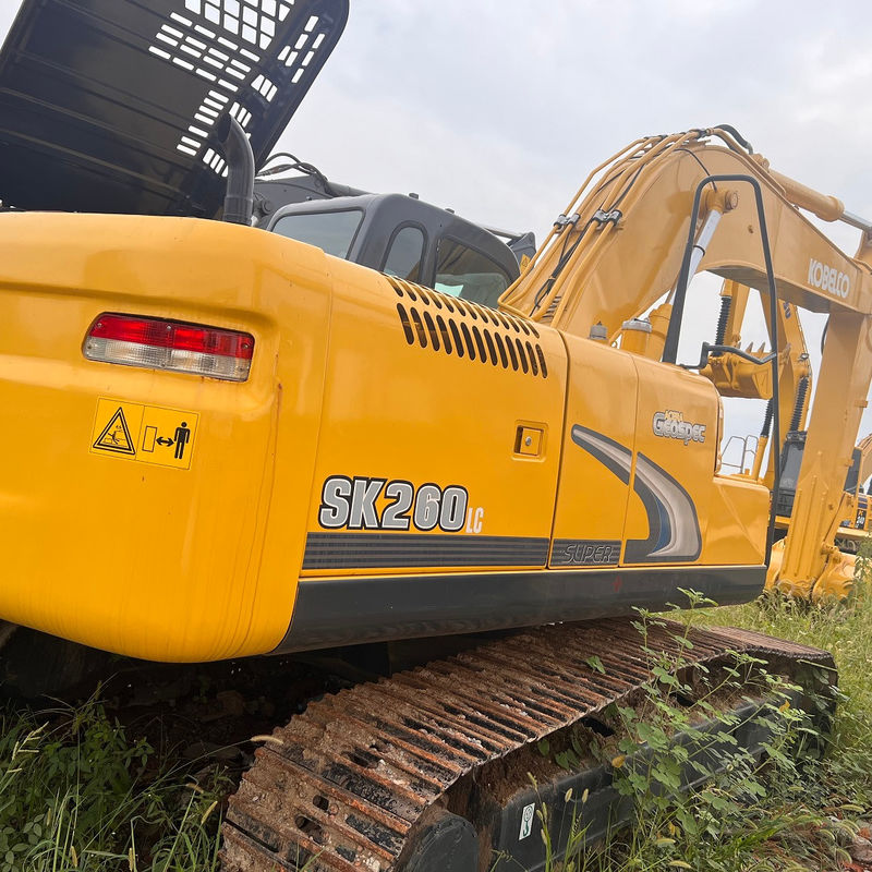 Excavadora usada Kobelco SK260 excavadora de segunda mano maquinaria usada de 26 toneladas excavadora de tierra manual excavadora usada