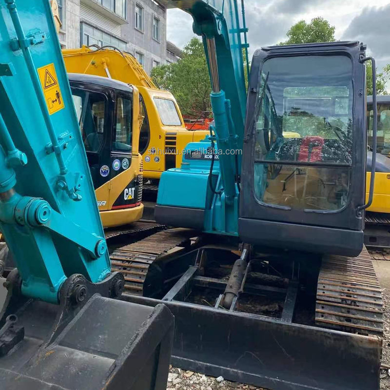 Micro mini excavadora Kobelco 75 de segunda mano pequeña excavadora maquinaria usada 7.5 toneladas excavadora EE.UU. China excavadora de jardín