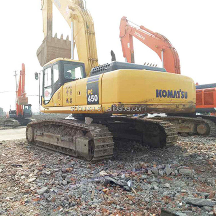 Excavadora de recubrimiento de alto rendimiento de tamaño mediano usada hidráulica Komatsu450 en venta