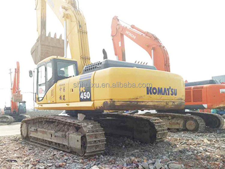 Excavadora de recubrimiento de alto rendimiento de tamaño mediano usada hidráulica Komatsu450 en venta