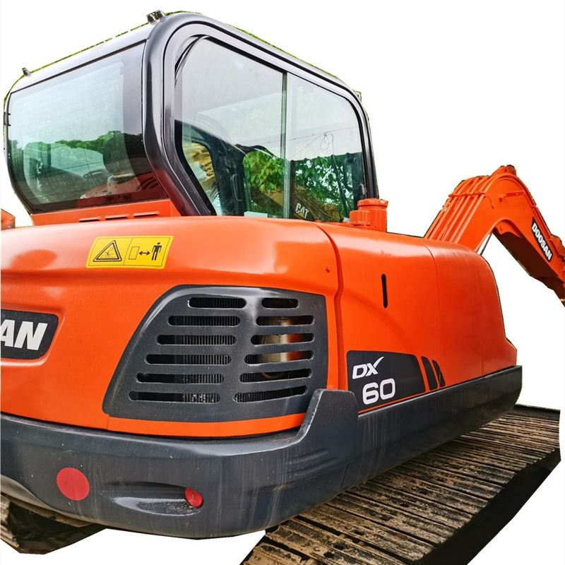 Venta caliente de Doosan Buena venta Excavadora usada Doosan DX60W máquinas de excavadoras con ruedas