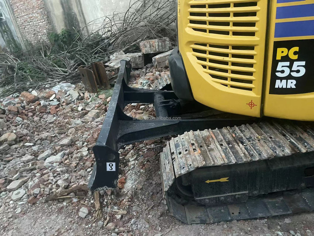 Alta calidad KOMATSU PC55MR excavadora hidráulica de segunda mano de origen japonés/mini excavadora de segunda mano KOMATSU PC55MR Precio barato
