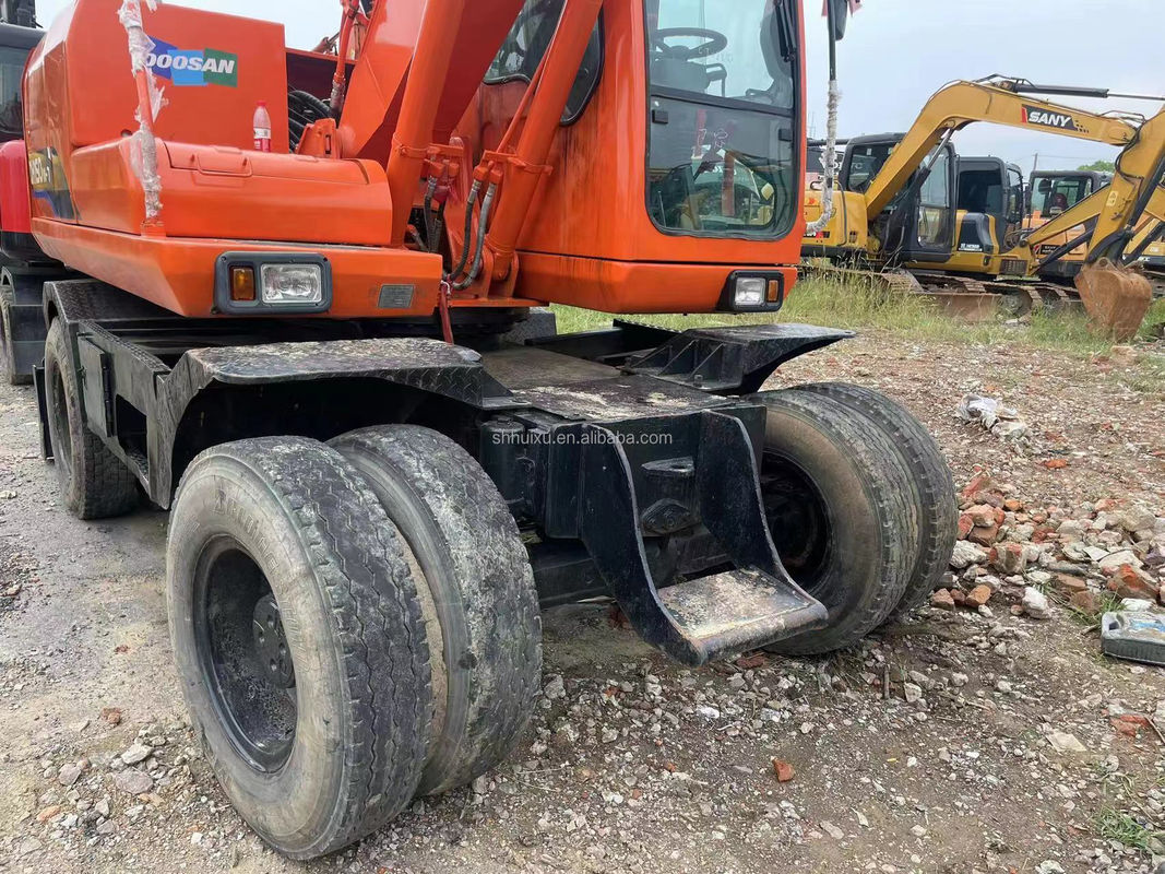 China excavadora de ruedas Doosan 150 excavadora de segunda mano máquina pesada gran excavadora