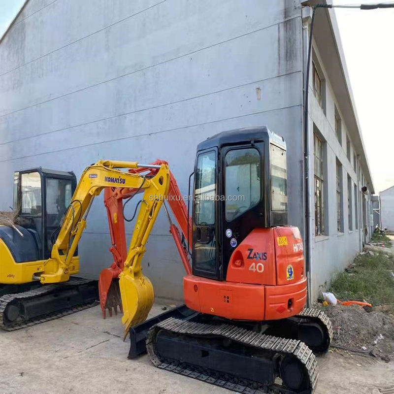 Hitachi en stock de segunda mano Pequeña excavadora hidráulica de rastreo en buen estado HITACHI ZX40U/ mini excavadora japonesa usada HITACHI ZX40U a la venta